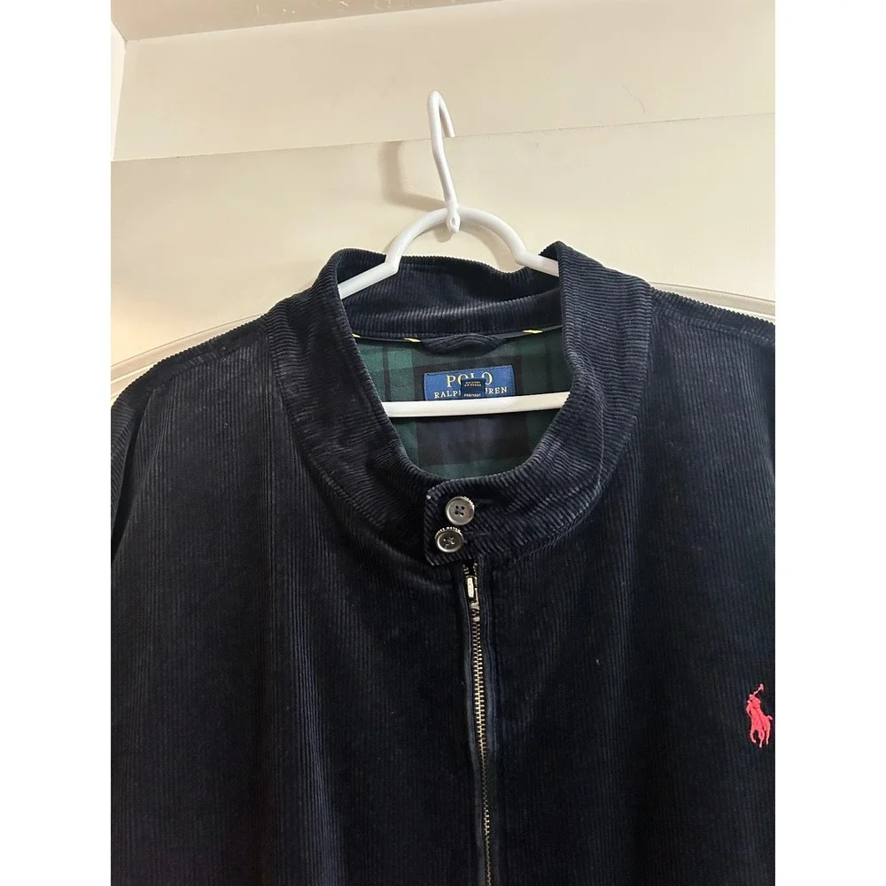 Polo Ralph Lauren Men's navy Corduroy Bomber Jacket 5XB (Big & Tall 5XB / 5TG.‎
